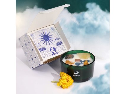 Úspech & Intuícia - Tarotová Kryštálová Sviečka