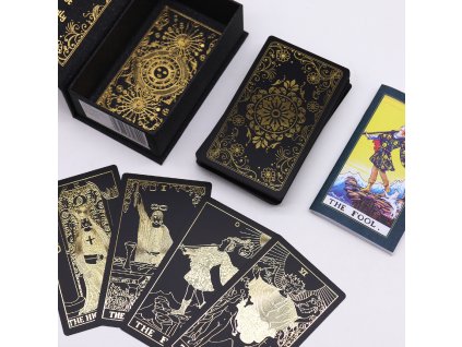 Tarotová Sada Kariet So Zlatým Motívom 78ks