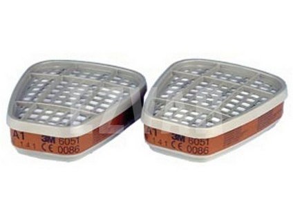 Filtre 3M 6051 filter A1 2ks/BAL proti plynom a parám