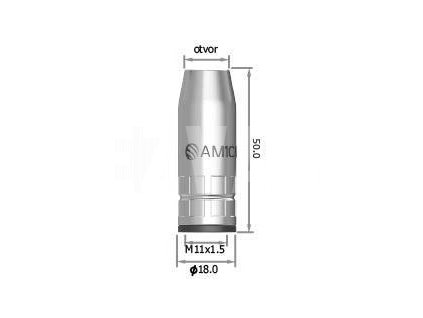 Kónická plynová hubica otvor 12 mm ARC M1