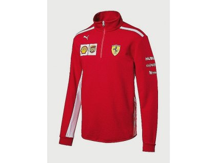 Ferrari team mikina half zip fleece (Velikost XXL)