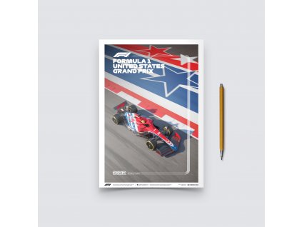 19456 posters formula 1 united states grand prix 2022 mini edition 21 x 30 cm