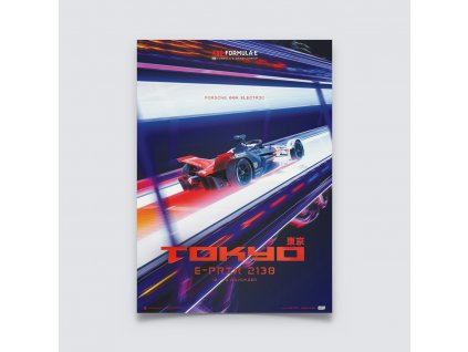 18454 posters porsche 99x electric future tokyo 2138 collector s edition