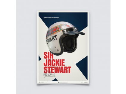 18469 posters sir jackie stewart helmet 1969 unlimited edition