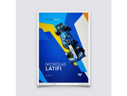 18541 posters williams racing nicholas latifi 2021 limited edition