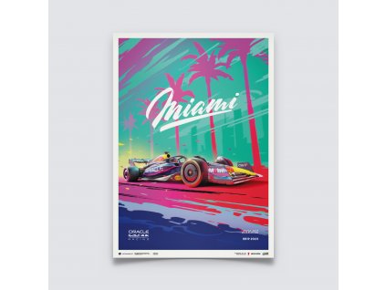 20317 posters oracle red bull racing miami 2023 limited edition of 500 50 x 70 cm