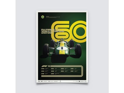 18043 posters formula 1 decades team lotus 1960s limited edition