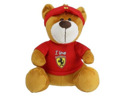 Scuderia Ferrari velký plyšový medvídek červený 30 cm 01