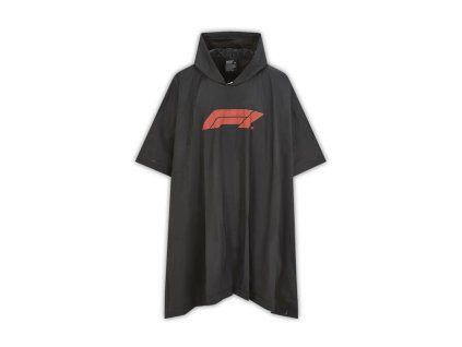 F1 pončo do deště černé