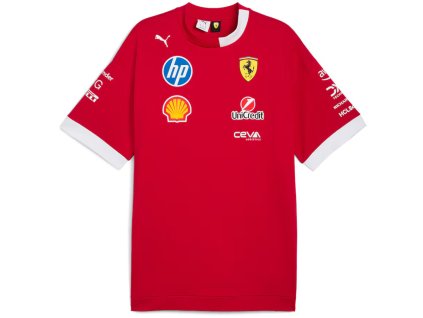 Ferrari F1 2025 Driver Oversized tričko červené