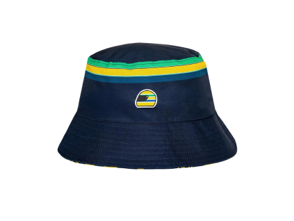Ayrton Senna oboustranný klobouk modrý 01