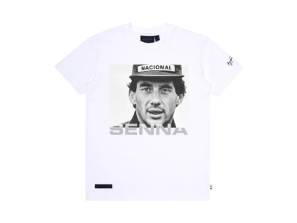 Ayrton Senna Icon pánské tričko bílé