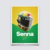 20089 posters mclaren mp4 4 ayrton senna helmet san marino gp 1988 limited edition of 200 50 x 70 cm