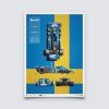 20173 posters tyrrell p34 blueprint 1976 limited edition of 200 50 x 70 cm