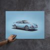 4300 3 porsche 911 rs blue colors of speed poster
