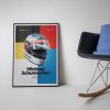 20041 posters michael schumacher helmet 1991 limited edition of 200 50 x 70 cm