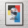 20041 1 posters michael schumacher helmet 1991 limited edition of 200 50 x 70 cm