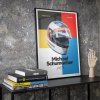 20041 5 posters michael schumacher helmet 1991 limited edition of 200 50 x 70 cm