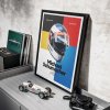20041 7 posters michael schumacher helmet 1991 limited edition of 200 50 x 70 cm
