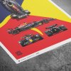 20083 18 posters oracle red bull racing rb18 blueprint 2022 classic edition 40 x 50 cm
