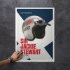18469 3 posters sir jackie stewart helmet 1969 unlimited edition
