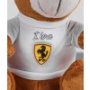 Scuderia Ferrari velký plyšový medvídek bílý 30 cm 05