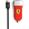22092 2 scuderia ferrari f1 2025 nabijecka do auta 2 usb micro cervena