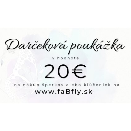 Darčeková poukážka faBfly