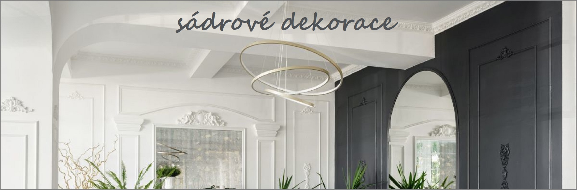 Sádrové dekorace interieru