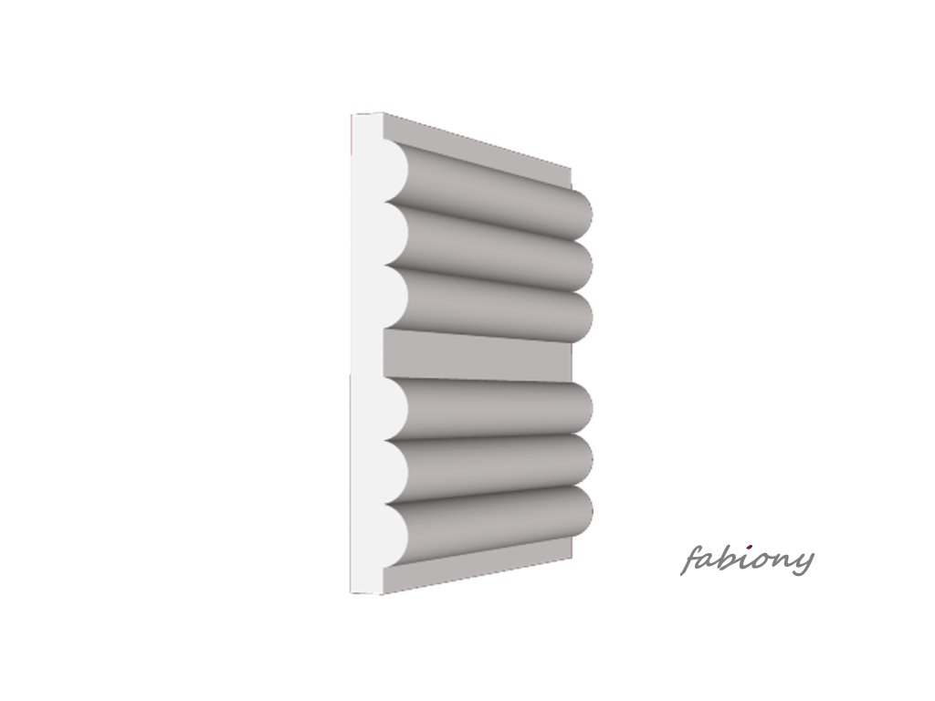 Sádrová plochá lišta 90x12 mm 75209
