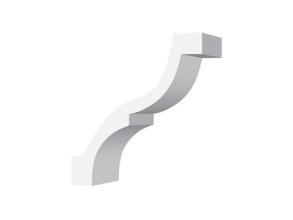 Sádrová stropní lišta 80x70 mm 71021