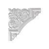 Sádrový dekorační roh 23x23 cm 33612