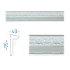Sádrová římsa s ornamentem 95x40 mm 74346