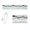 Sádrová římsa s ornamentem 95x35 mm 74620