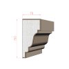 Fasádní parapet 150 x 70 mm 312000