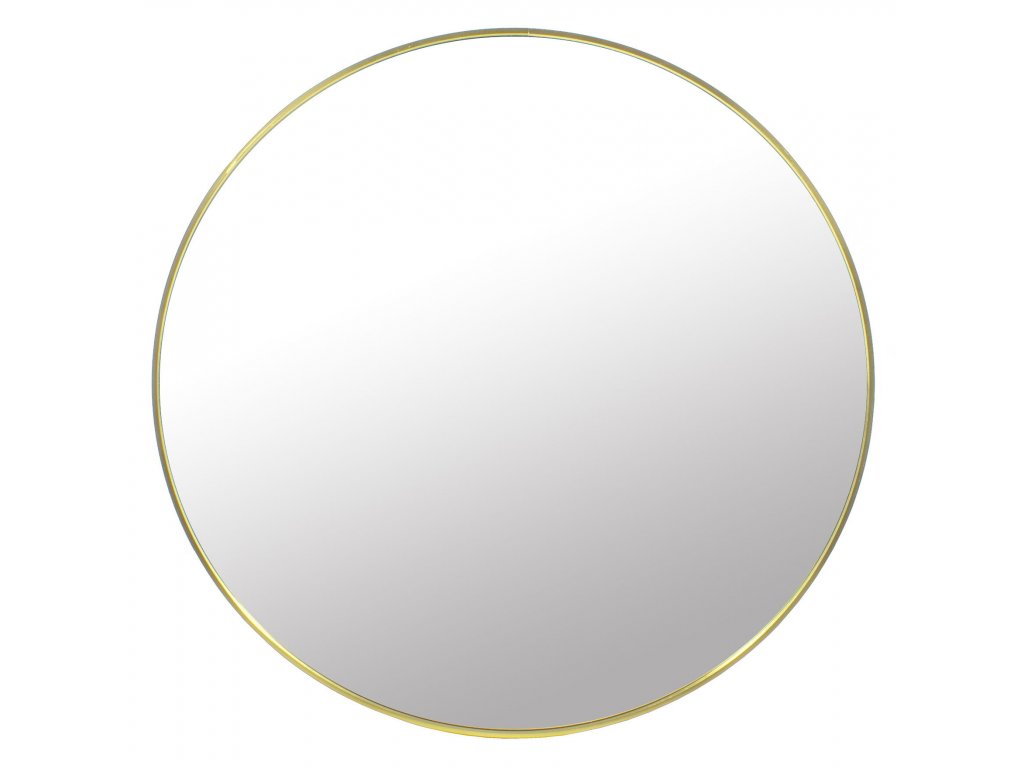 Zrcadlo 70 cm zlatý rám