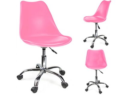 Kolečková židle IGER růžové