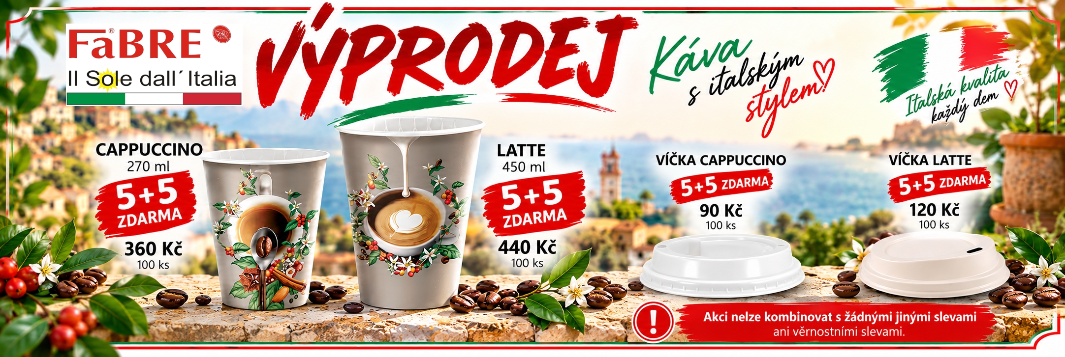 Výprodej Manule Caffe 5+5