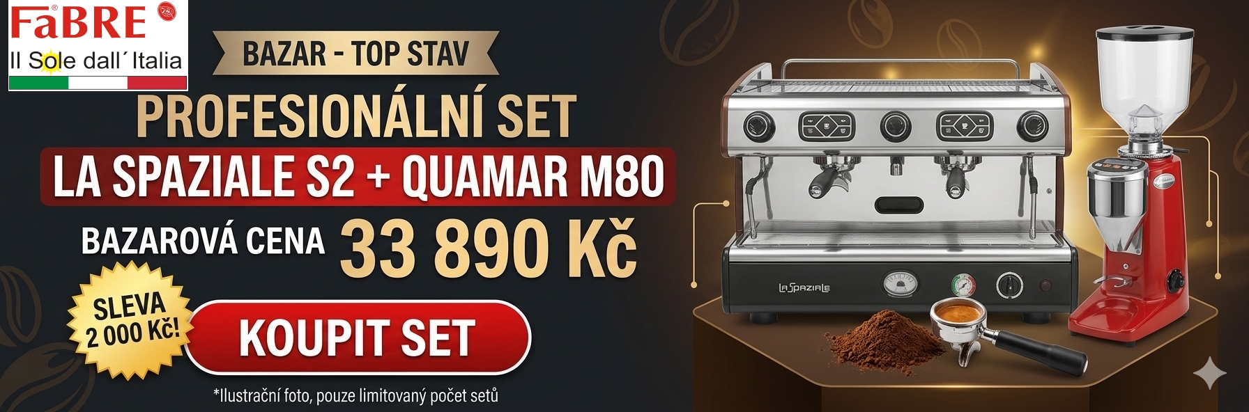 La Spaziale S2 + mlýnek se SLEVOU 2.000,- Kč