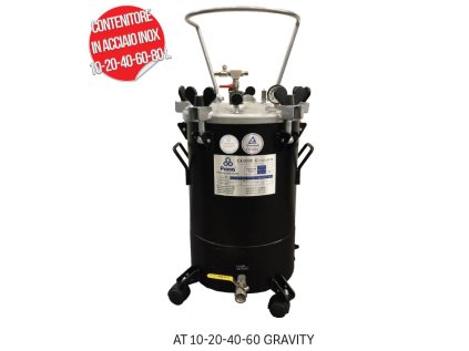 TLAKOVÝ ZÁSOBNÍK 10 20 40 60 L INOX gravity s vypouštěcím ventilem