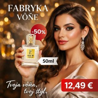 ✨ ZĽAVA, KTORÁ SA NEODMIETA! ✨ 💛 Fabryka vôňe 🔥 50 ml len za 12,49 € Dopraj si obľúbenú vôňu za skvelú cenu! Elegantná,...