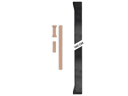 gibbon giboard webbing pure black | 1