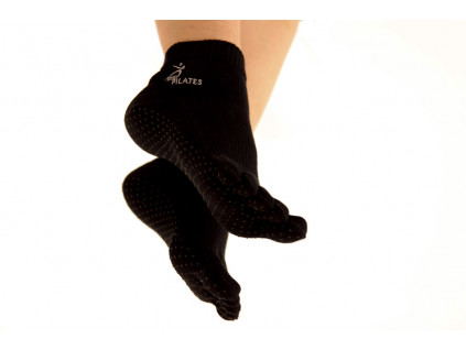 protiskluzove ponozky na pilates jogu bamboo Sissel socks cerne