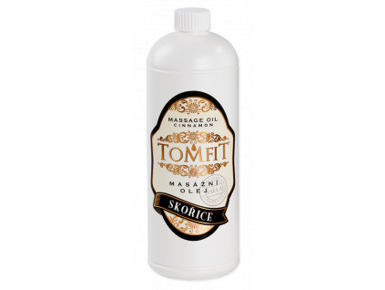 tomfit masazni olej mineralni skorice 1000 ml 13 0169