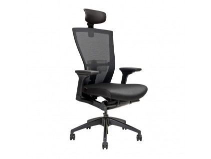 Ergonomická kancelářská židle s podhlavníkem OfficePro Merens SP černá