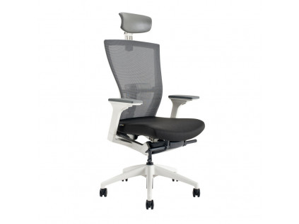 Ergonomická kancelářská židle s podhlavníkem OfficePro Merens White SP černá