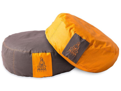 meditacny polstar prana obojstranny oranzovy hnedy
