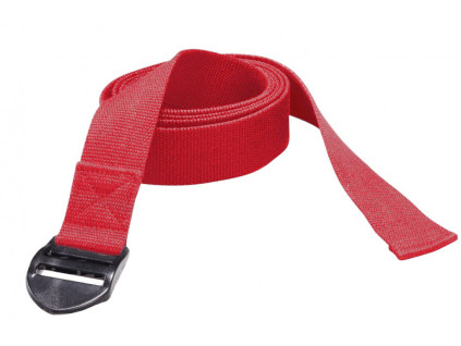 popruh-na-jogu-trendy-yoga-belt-s-plastovou-sponou cervena