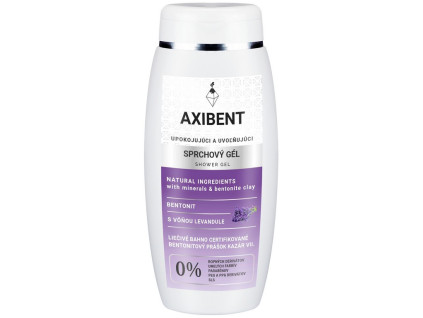 zklidnujici a uvolnujici sprchovy gel s levandulovou vuni axibent | 200ml