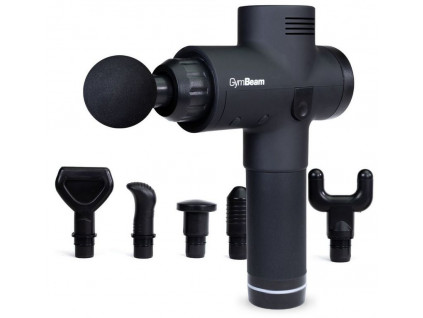 masazni pistole gymbeam vi black | 6 nastavcu